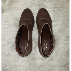 Cole Haan Grand OS Womens Brown Ankle Boots